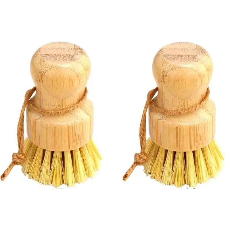 2pcs Bamboo Dish Scrub