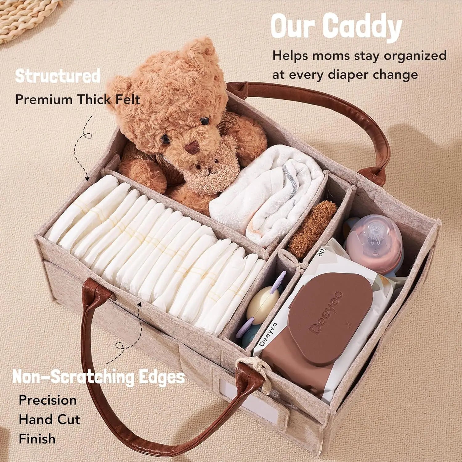 Infant Diaper Basket  with Handle