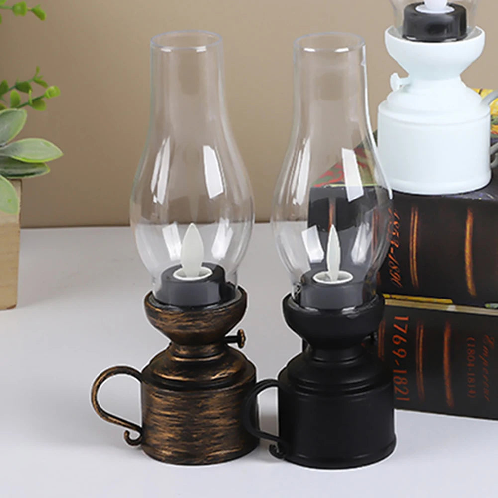 LED Vintage Kerosene Lamp Electronic Swing Candle