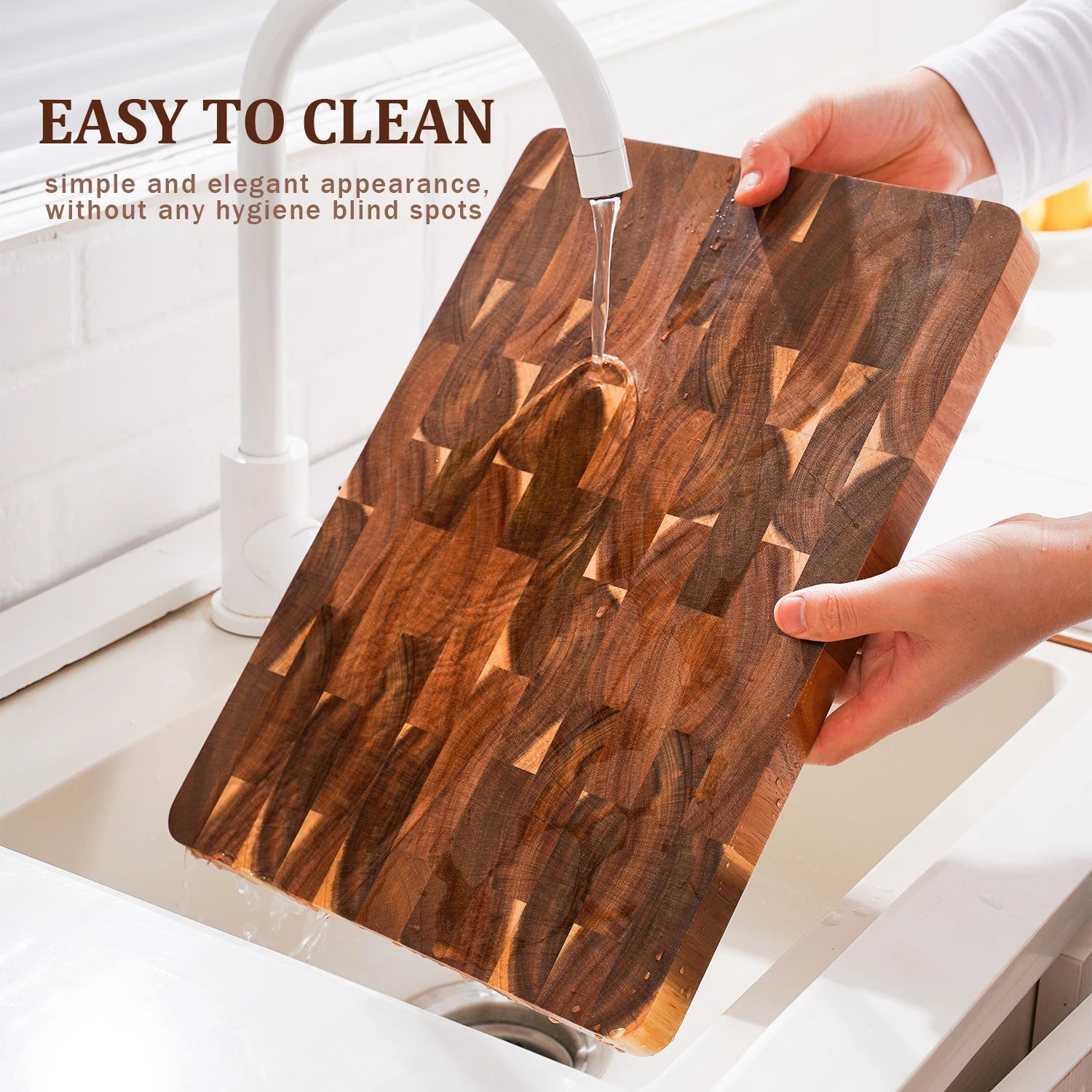 Acacia Wood Cutting Board Cut Bread